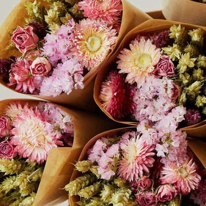 Market More Dried Flowers Bouquet – Pink