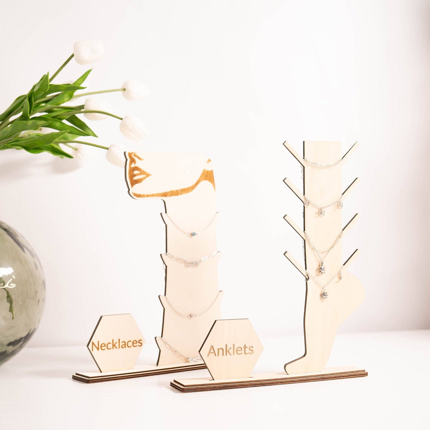 Wooden Anklet Display