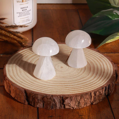 Selenite White Mushroom