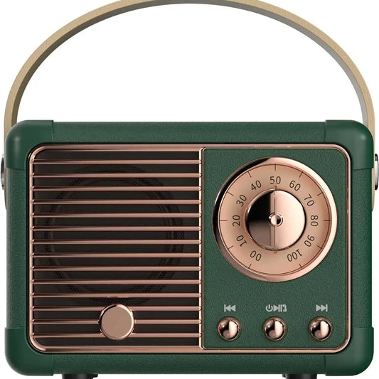 Dark Green Vintage Speaker