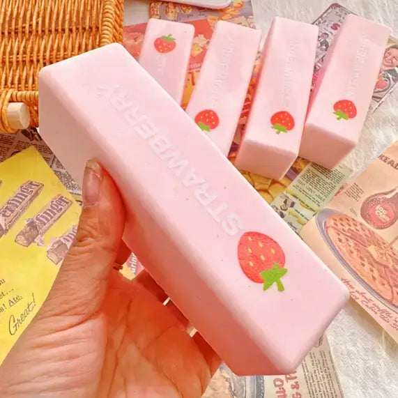 Strawberry Butter Stick Squishy Toys Slow Rising Stress Toy: Strawberry Stick Slow Rising(13.5cm) / ONE SIZE