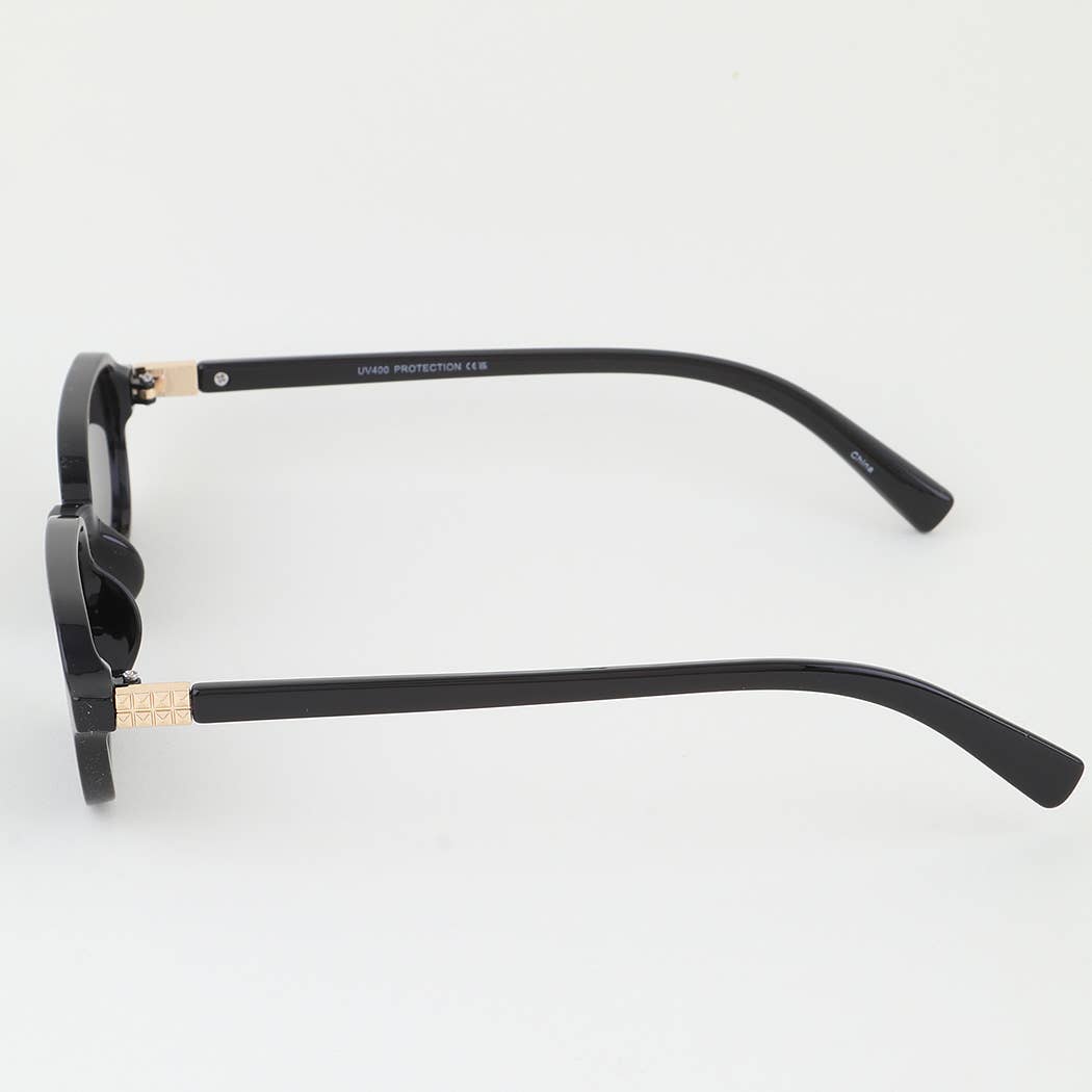 Chic Pyramid Frame Round Sunglasses: MIX