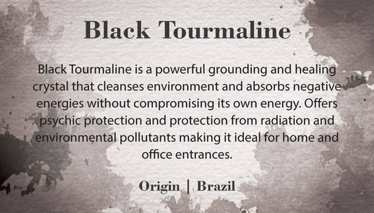 Crystal Information Cards - Black Tourmaline
