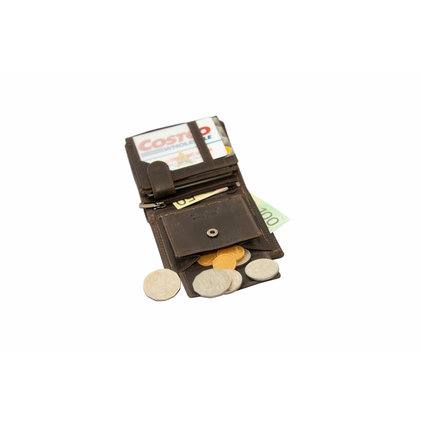 Men's Leather Wallet Tyler GW8115: Brown