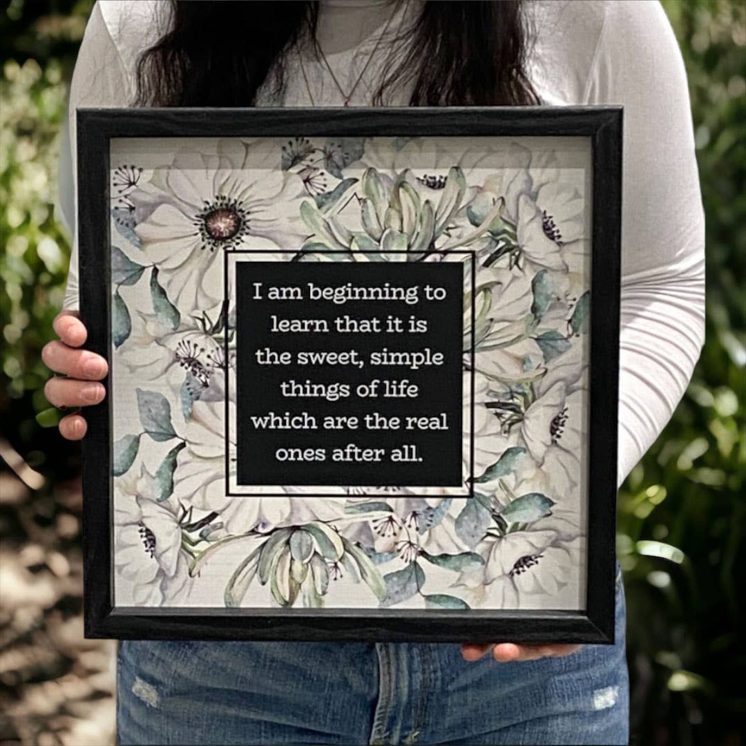 I Am Beginning To Learn | Wood Sign: 14 x 14
