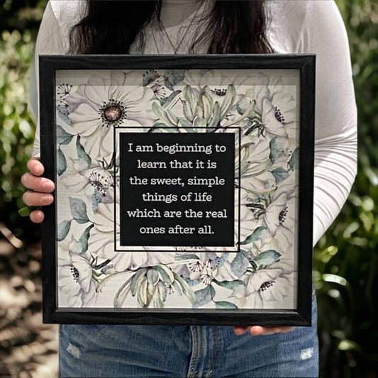 I Am Beginning To Learn | Wood Sign: 14 x 14