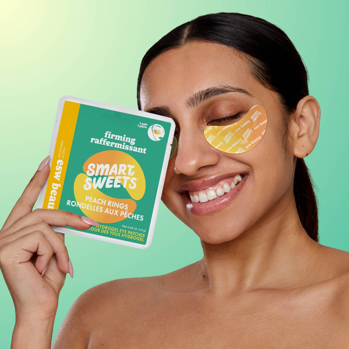 ESW x SmartSweets Firming Peach Rings Eye Patches: 10 pc PDQ