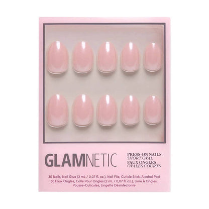 Pinch Me Press-On Nails | Short Oval | Blush Pink Glazed