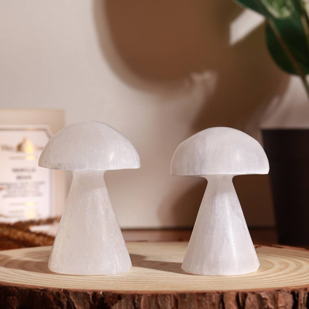 Selenite White Mushroom