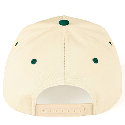 C.C HOWDY GO LUCKY Letter on Two Tone Trucker Hat: Leopard