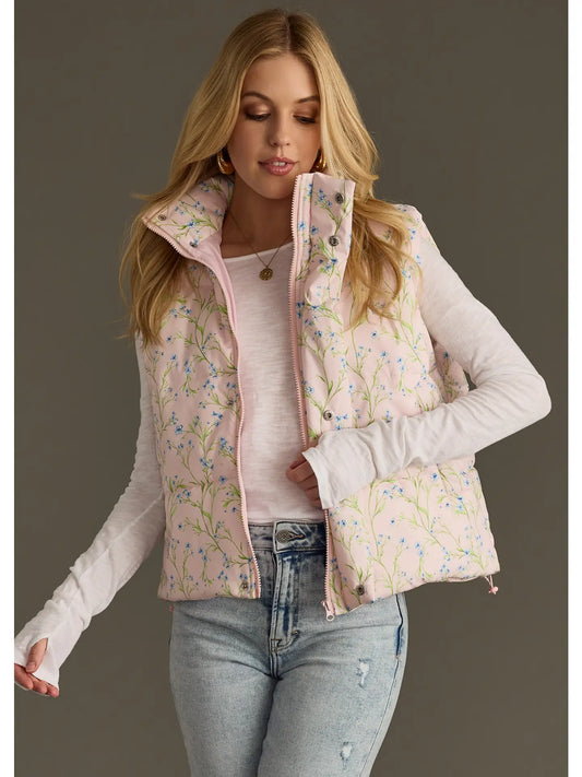 Lt. Pink Floral Vest