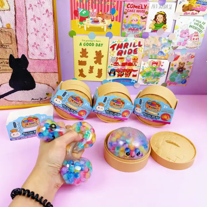 Bead Filled Dumpling Shape Squishy Soft Stress Relief Toy: Dreamy Dumpling / ONE SIZE