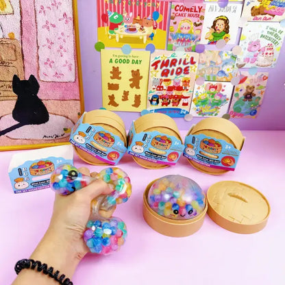 Bead Filled Dumpling Shape Squishy Soft Stress Relief Toy: Dreamy Dumpling / ONE SIZE