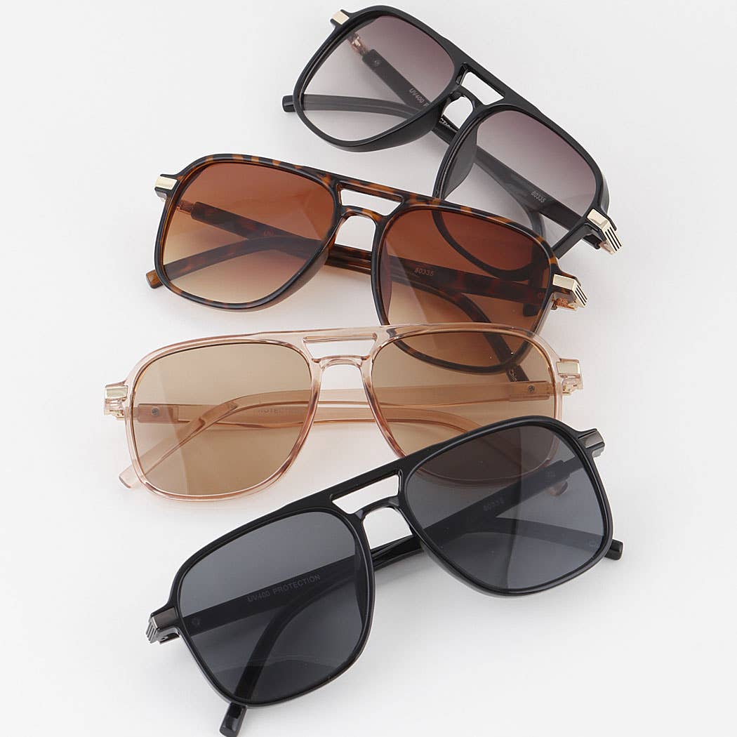 Straight Aviator Sunglasses: MIX