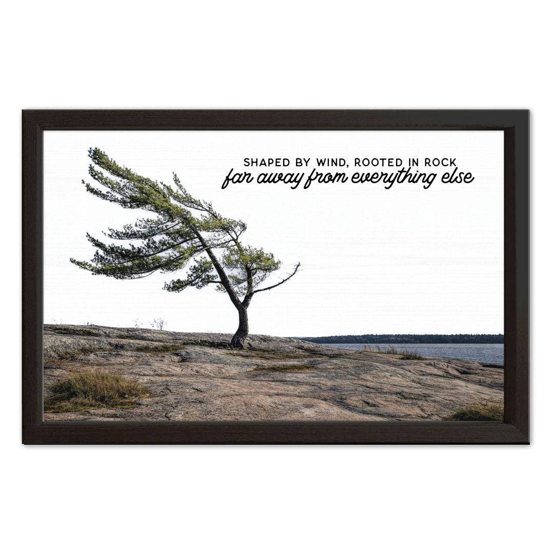 Shaped By Wind | Wood Sign: 14x10