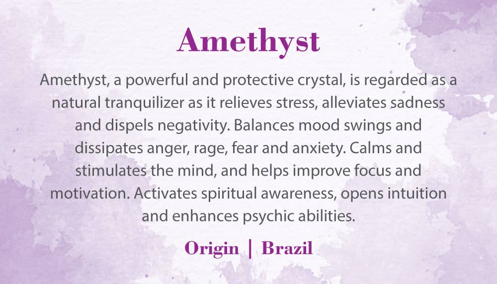 Crystal Information Cards - Amethyst
