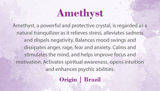Crystal Information Cards - Amethyst