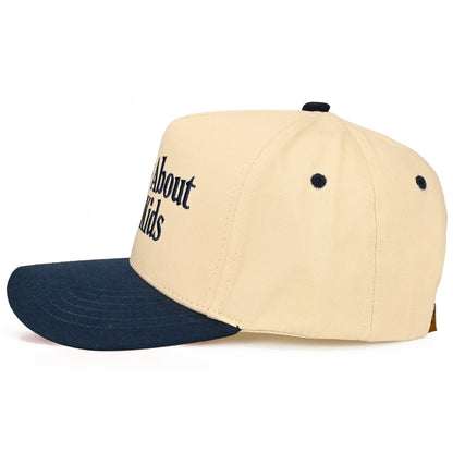 C.C SORRY ABOUT MY KIDS Letter Two Tone Trucker Hat: Leopard