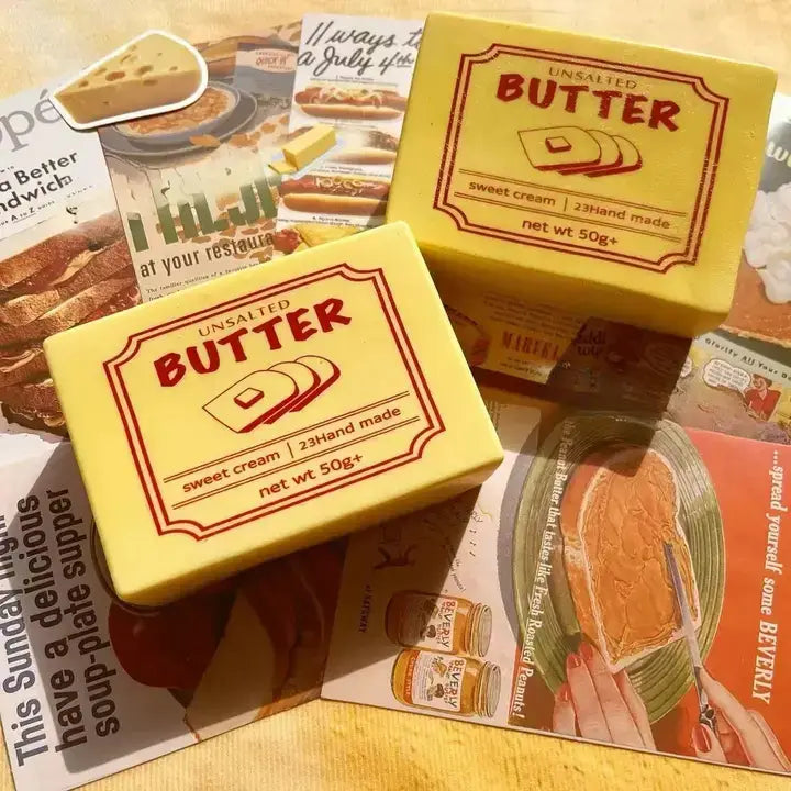 Soft Butter Stick Squishy Realistic Slow Rising Toy: Butter Bread Slow Rising(dia:10cm) / ONE SIZE