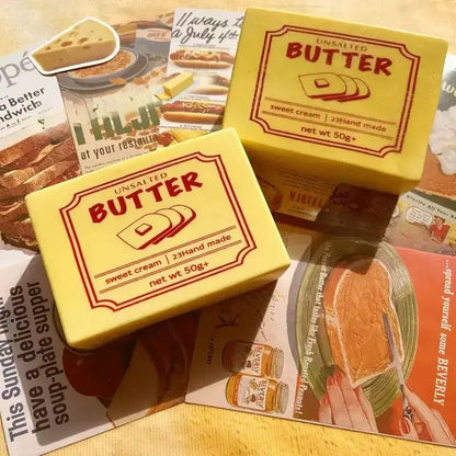 Soft Butter Stick Squishy Realistic Slow Rising Toy: Butter Bread Slow Rising(dia:10cm) / ONE SIZE