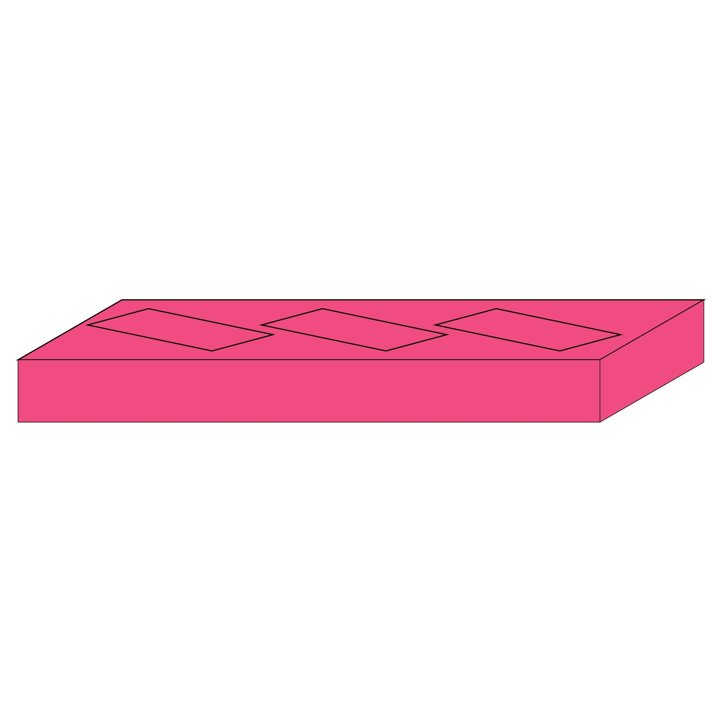 Pink Modular Display: Display Only (Not Filled)