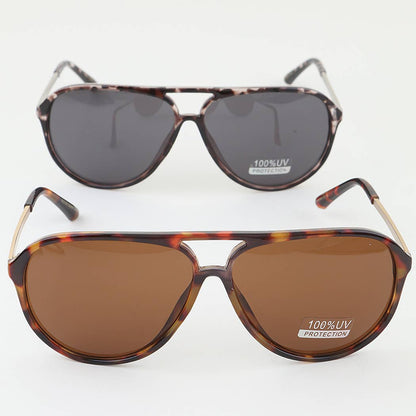 Modern Tortoise Aviator Sunglasses: MIX