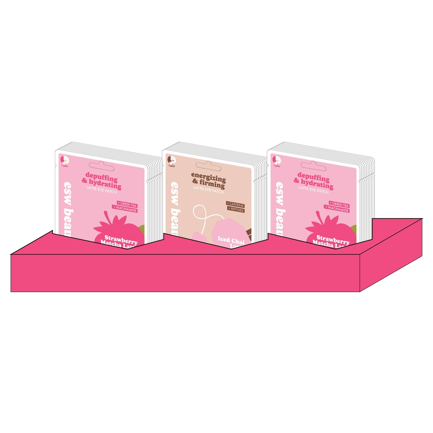 Pink Modular Display: Display Only (Not Filled)