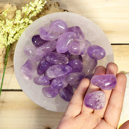 1 lb Amethyst Tumbled Stones