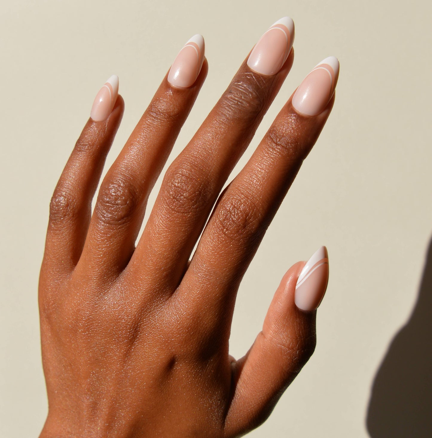 Paris Press-On Nails | Classic French Tip Short Almond