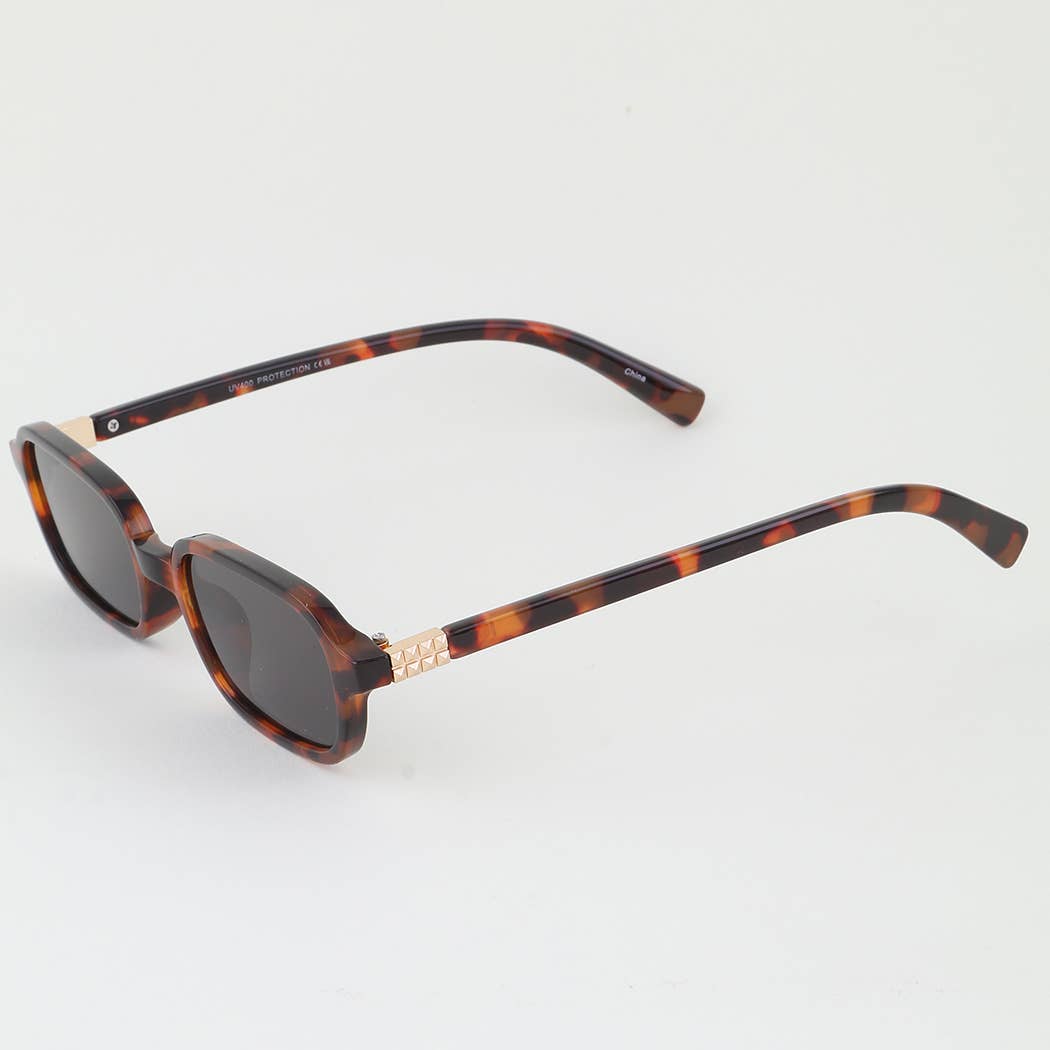 Chic Pyramid Frame Round Sunglasses: MIX