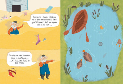Don't Open The Barn Door! (board book with flaps)