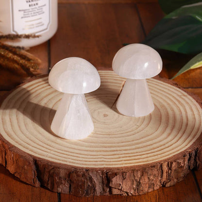 Selenite White Mushroom