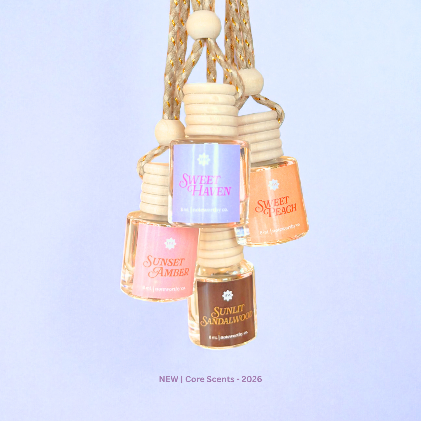 Car Diffusers | Core Scents (NEW 2026): Mylar Bags / Sweet Haven