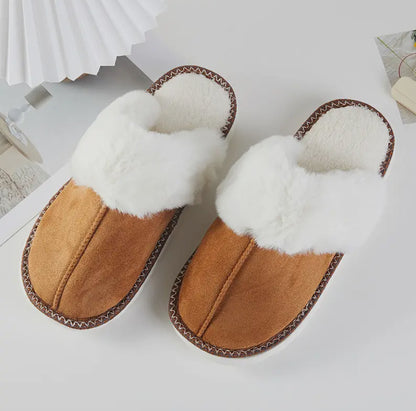 Fluffy Lined Indoor Slippers
