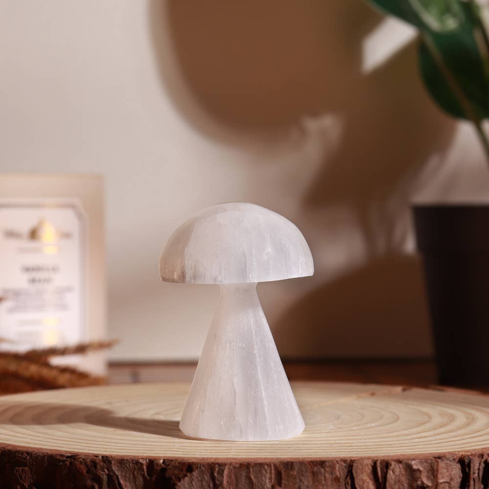 Selenite White Mushroom