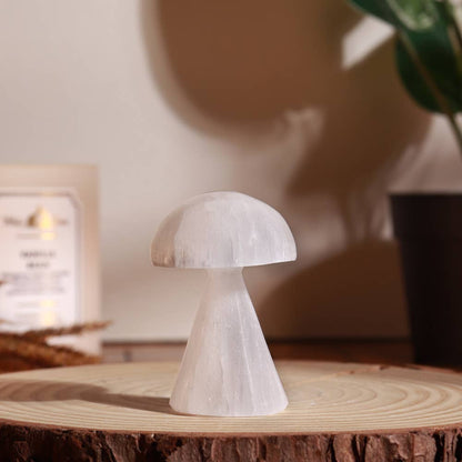 Selenite White Mushroom