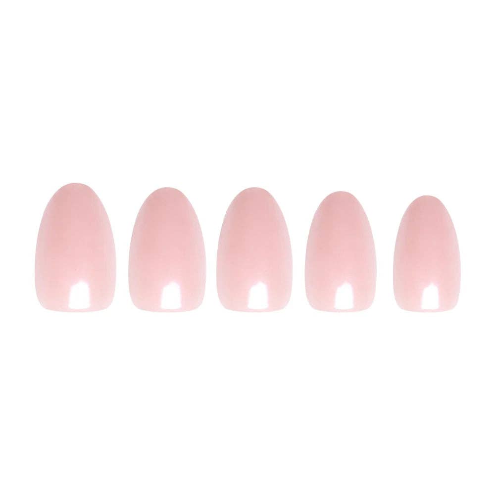 Pinch Me Press-On Nails | Short Oval | Blush Pink Glazed