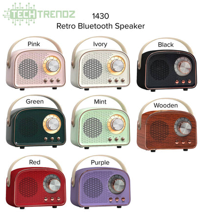 Retro Bluetooth Speaker: Red
