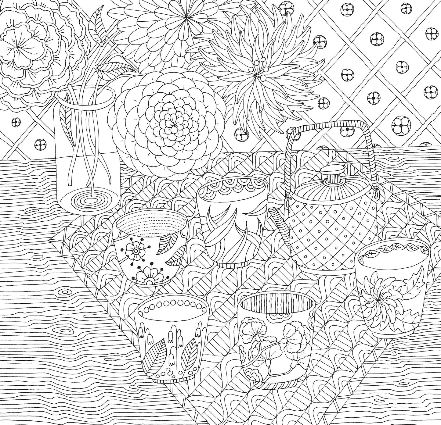 Zen Garden Artist's Coloring Book