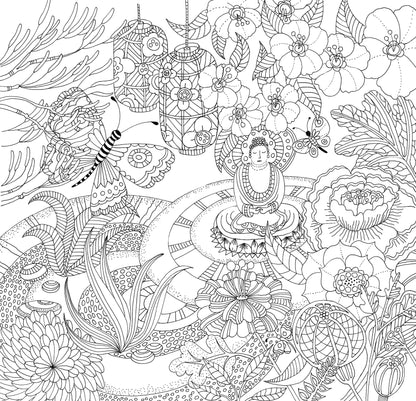 Zen Garden Artist's Coloring Book