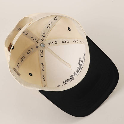 THIS DAD NEEDS A BEER Embroidered Two-Tone Trucker Hat: BLK / ONE SIZE