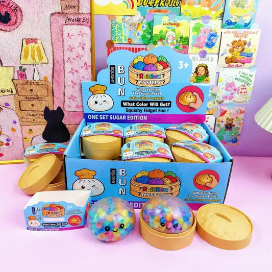 Bead Filled Dumpling Shape Squishy Soft Stress Relief Toy: Dreamy Dumpling / ONE SIZE