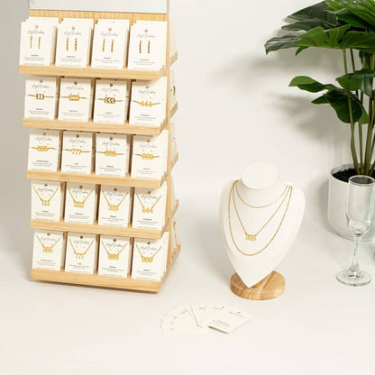 Angel Number Jewelry Display Set: Gold
