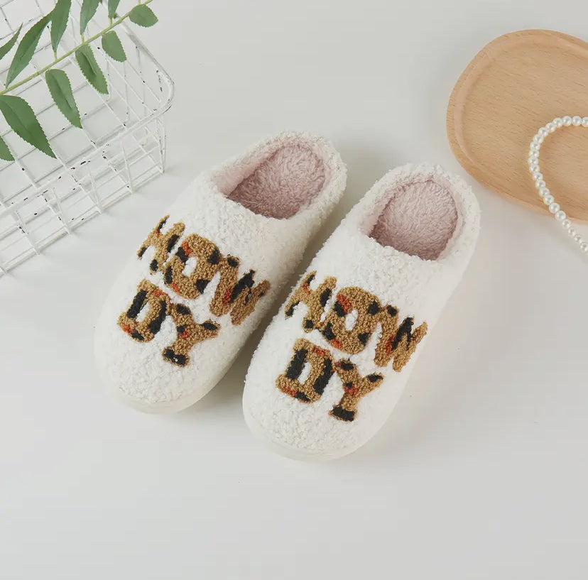 Howdy Sherpa Slippers