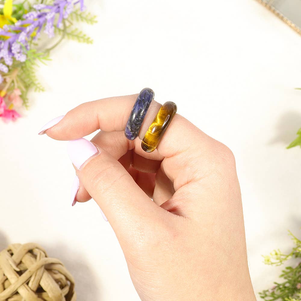 Assorted Semi-Precious Gem Stone Rings