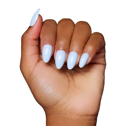 Blueberry Milk Press-On Nails | Short Almond Spring Blue