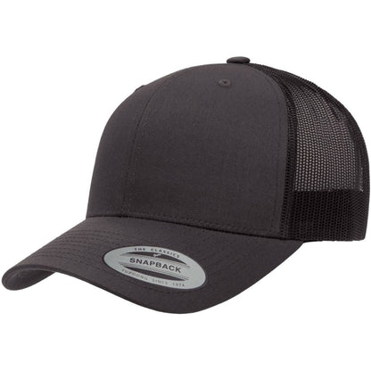 Lake Life (Custom) | Leather Patch Hat: Brown / Black