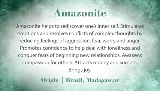 Crystal Information Cards - Amazonite