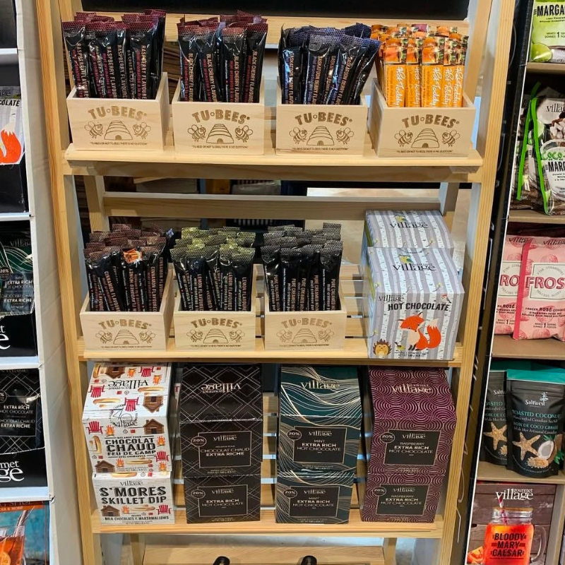 Wooden Display Box for Honey Sachets