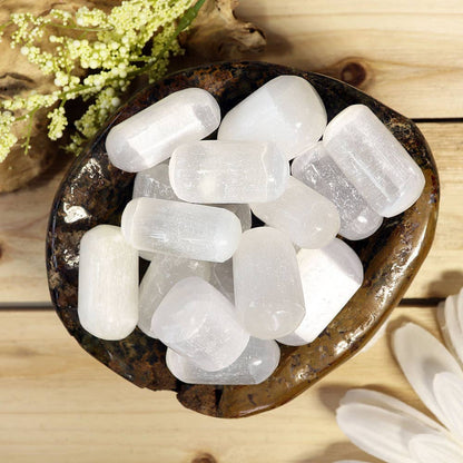 1 lb Selenite Tumbled Stones